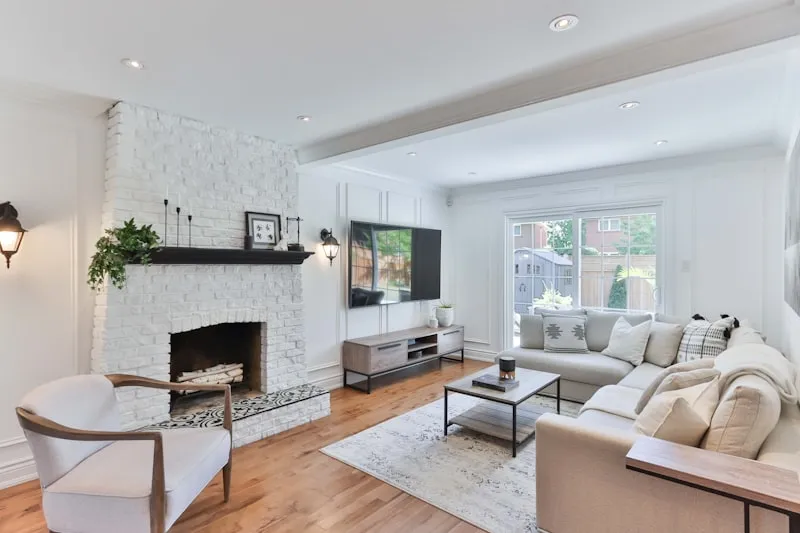 Bright, clean living room — professional house cleaning results in Milton Keynes